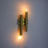 Tubular wall lamp by Maison Sciolari, 2 lights, Italy, 1970