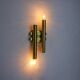 Tubular wall lamp by Maison Sciolari, 2 lights, Italy, 1970