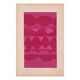 Collage et peinture sur papier ancien - M696 Rose indien - signé Eawy
