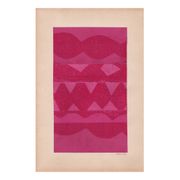 Collage and painting on old paper - M696 Indian Rose - signed Eawy