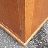 Asymmetrical wardrobe light oak 1950