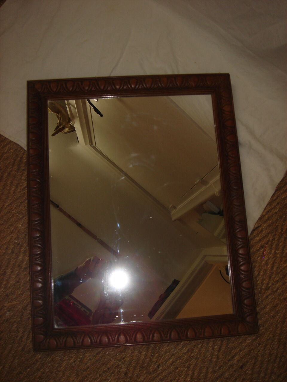 Mirror frame wood art nouveau