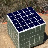 Cube side table - ceramic tiles