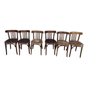 (lot) 6 chaises bistrot