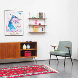 Wall shelf, 1960s, solid beech wood
