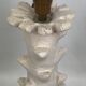 White terracotta lamp foot, 20th