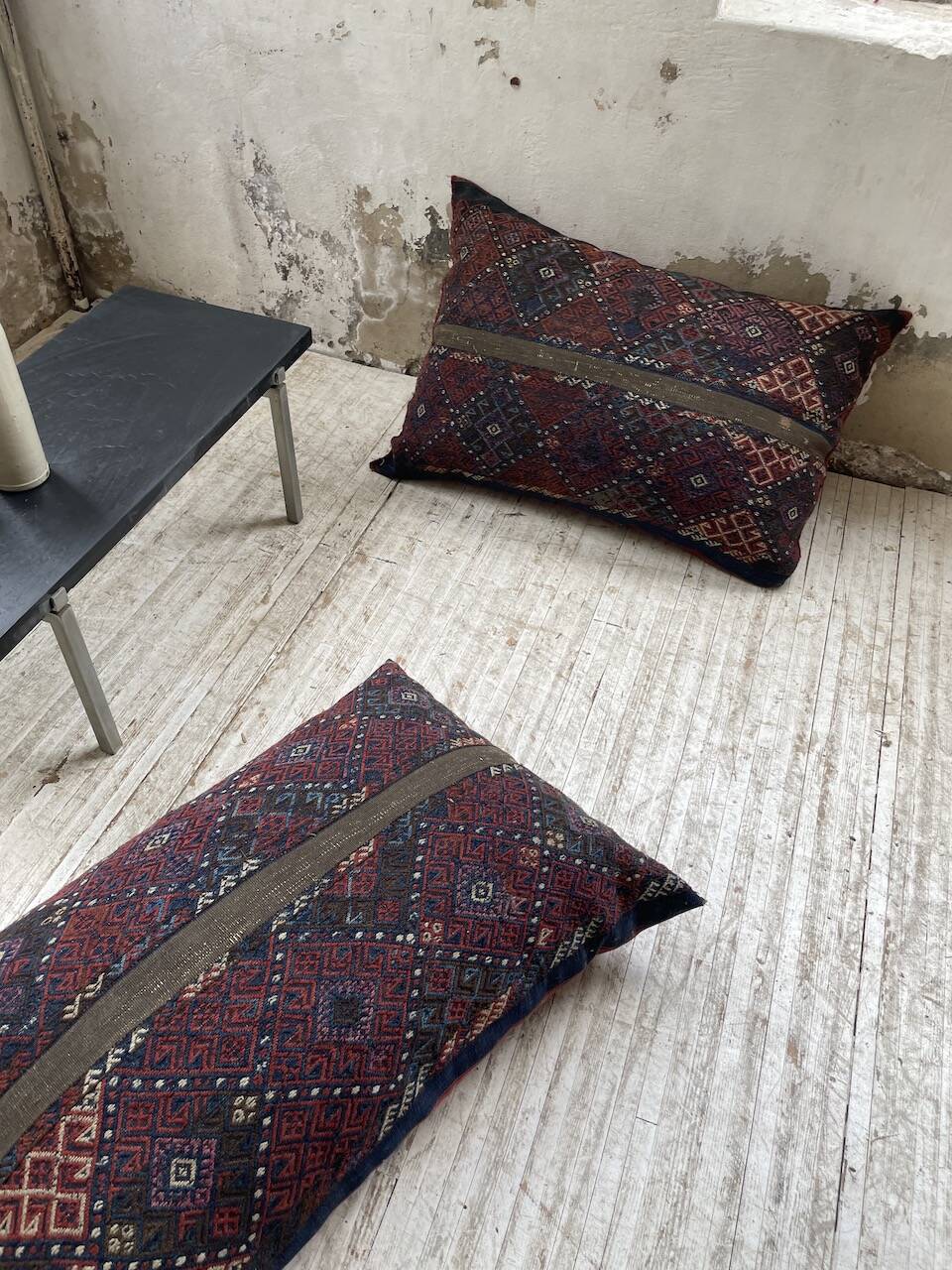 Paire de coussins XXL Kilim vintage