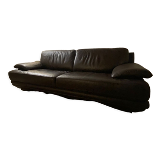 Leather sofa 3/4 places