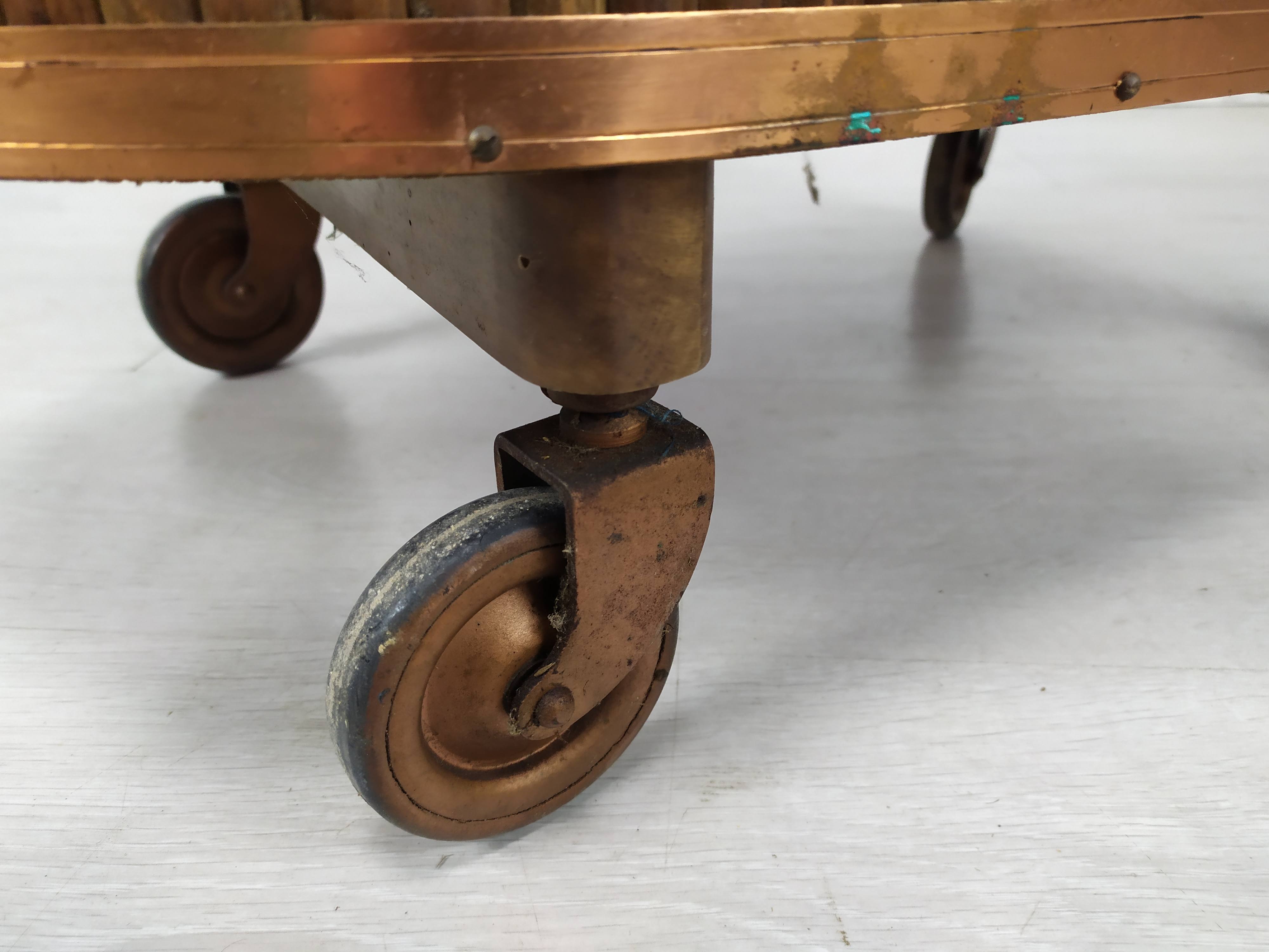 Rolling service art deco bar