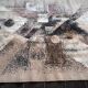 1980s Big design mid century Abstract Rug/carpet, Czechoslovakia