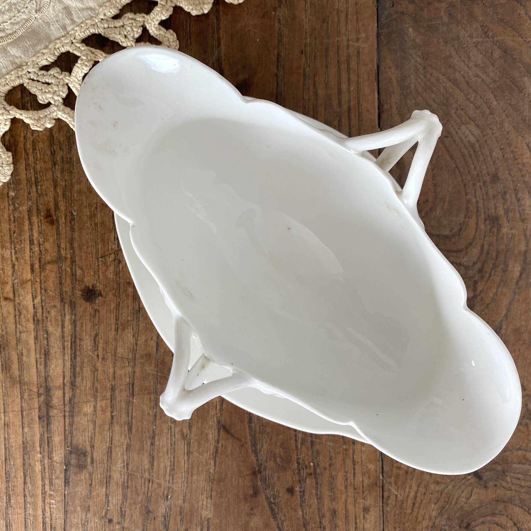 Antique porcelain sauce boat from 1900