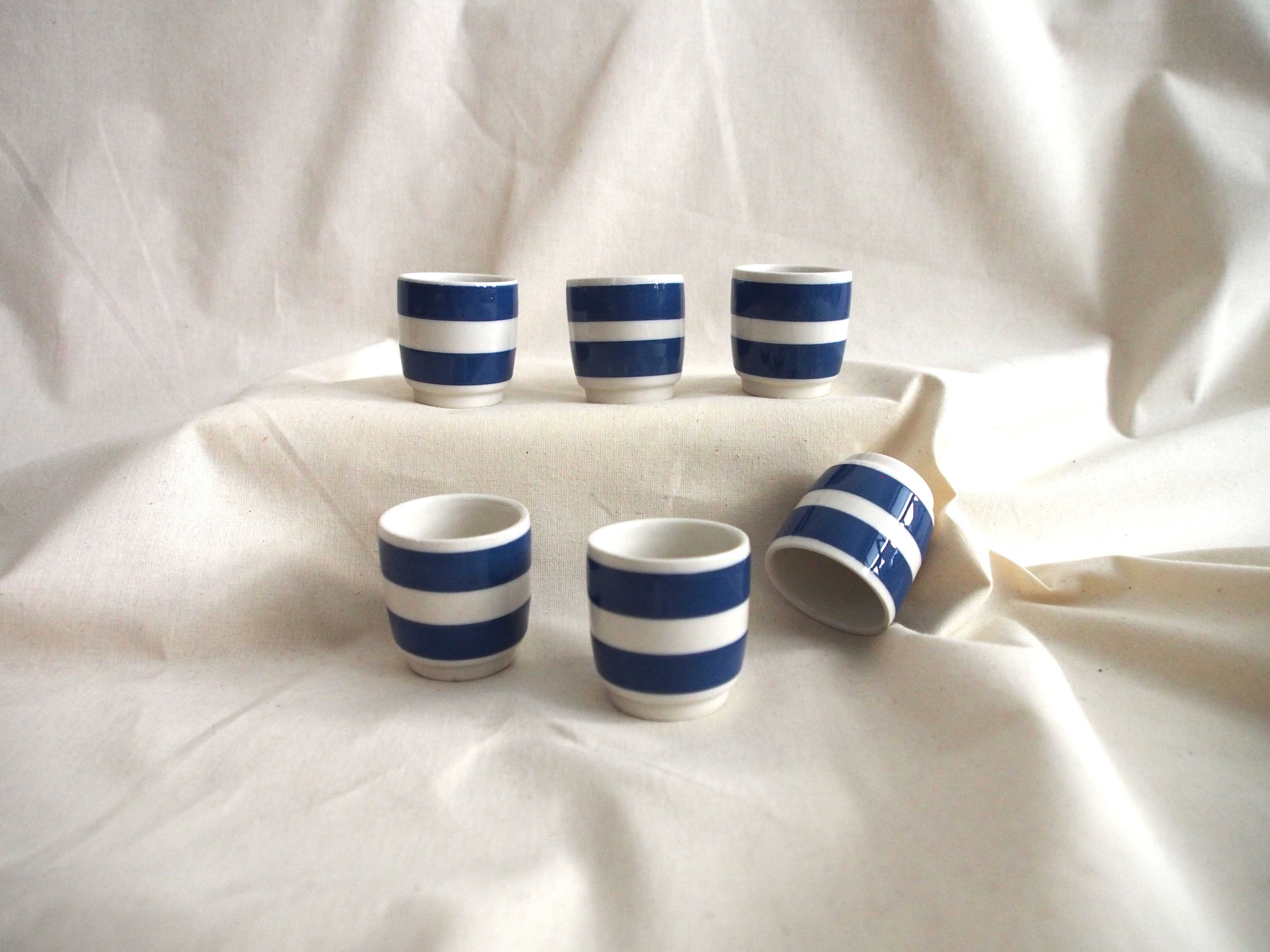 Series of 6 earthenware cockroaches