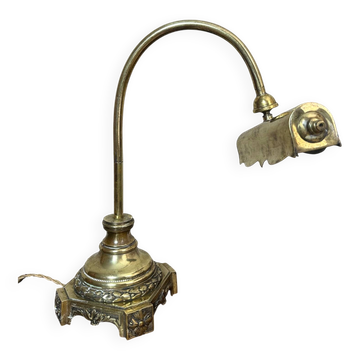 Brass desk lamp
