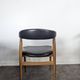 Set of 6 BA113 chairs by Johannes Andersen for Brdr. Andersens Møbelfabrik in teak and black skai.