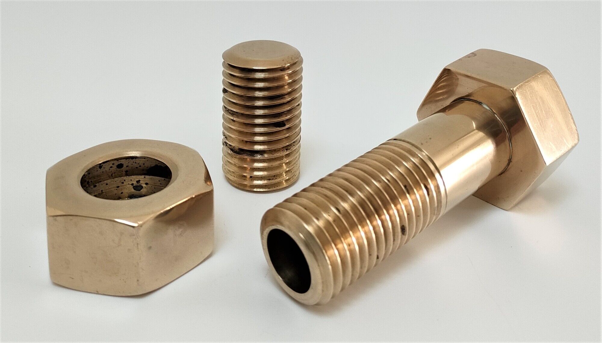 Box case solid brass shape nut bolt design 70s