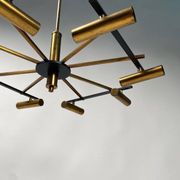 Mid-Century Ceiling Light in Brass & Metal from Stilnovo, Italy, 1950s