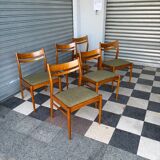 Set of 6 Scandinavian style chairs
