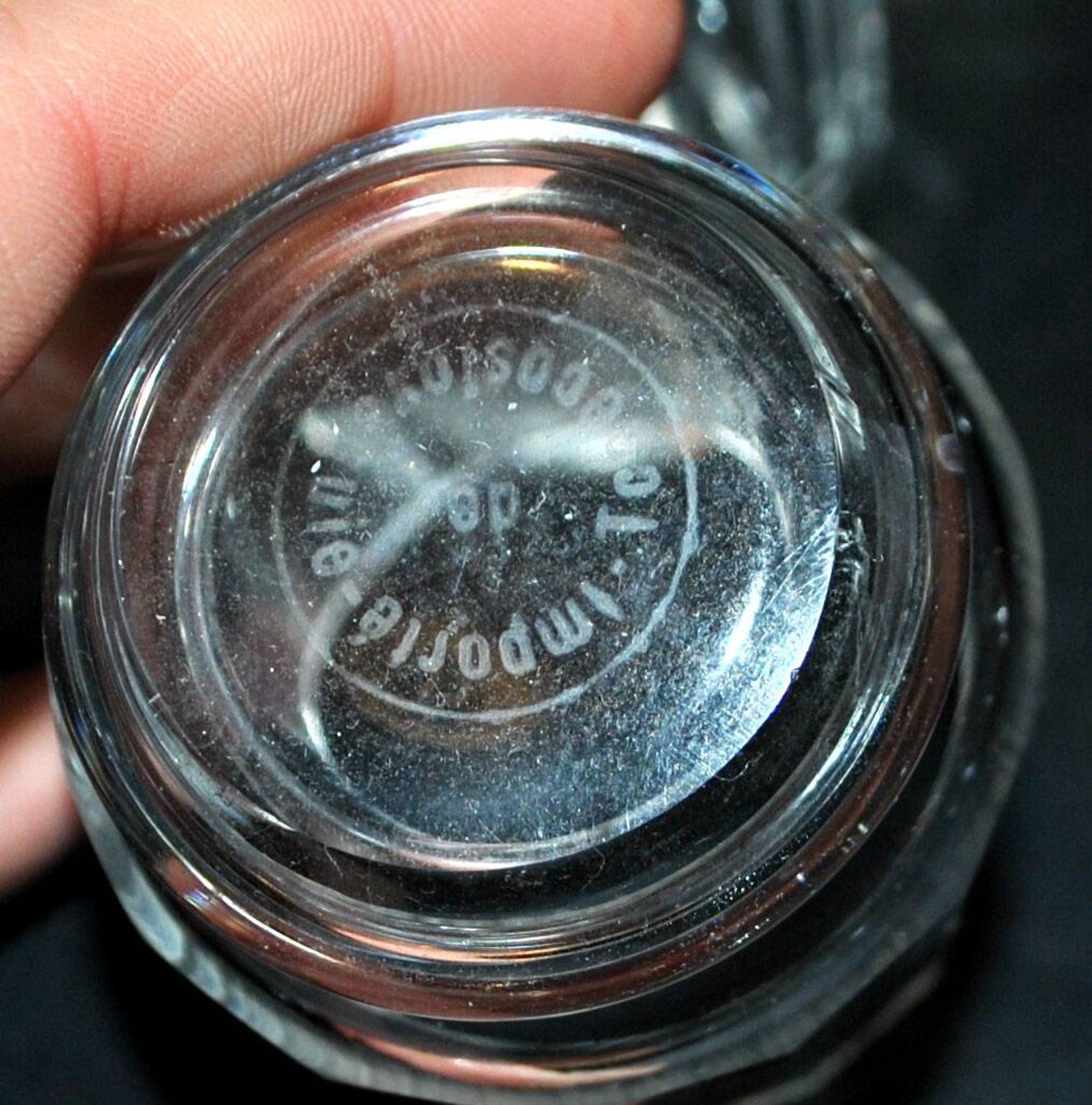Set of 6 ART DECO glasses cut glass alcohol tumbler Czechoslovakia