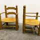 Pair of Charles Dudouyt low rushed easy armchairs, 1940s.