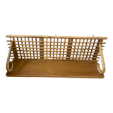 Vintage rattan wall shelf
