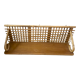 Vintage rattan wall shelf
