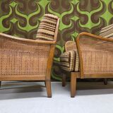 Art Deco armchair pair 1950
