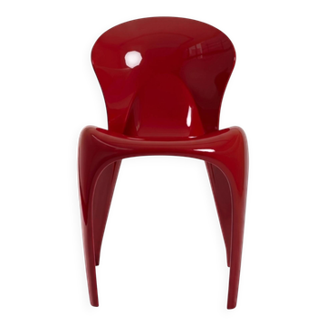 Deeva chair by Wisign, opera red model.