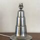 1930s Art Deco lamp in chrome with recycled cotton shade
