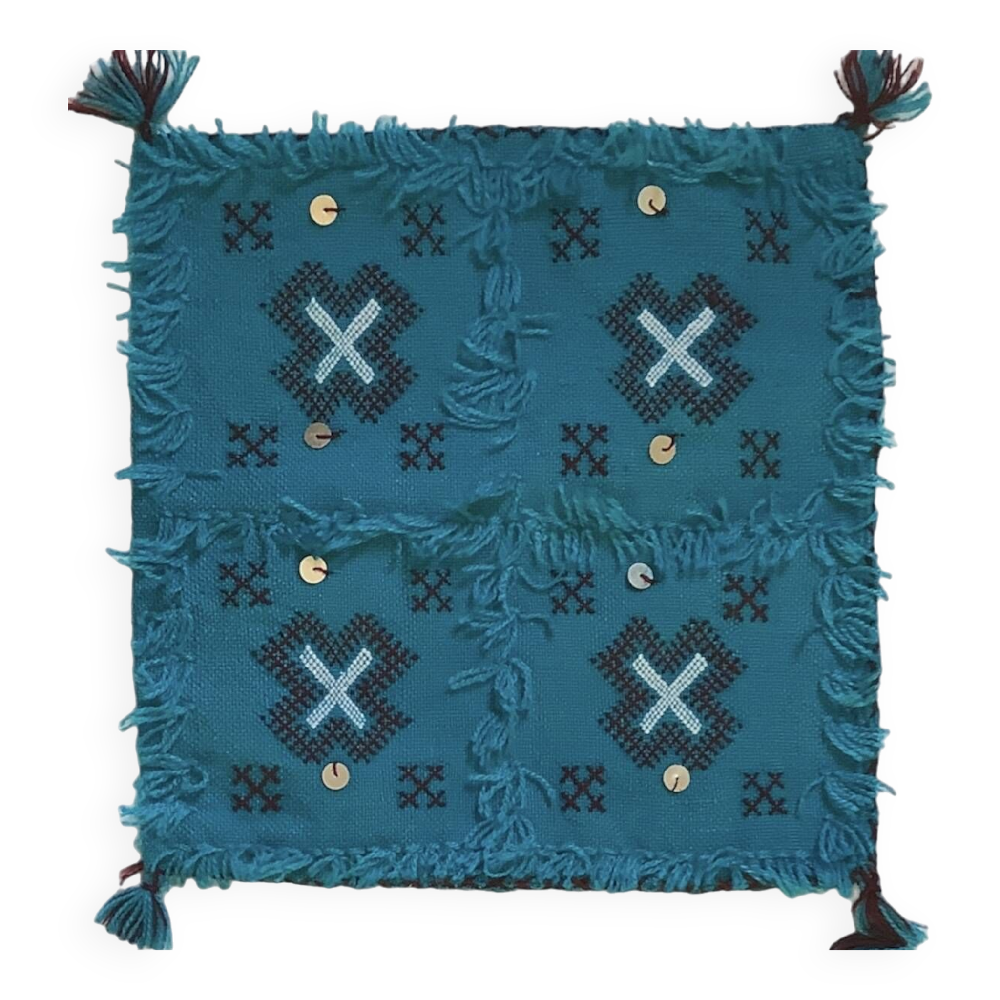 2 housses de coussins berbères vintage