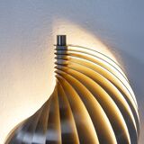 Swelling aluminum sconce by Henri Mathieu - 1970s