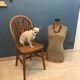 Chair Windsor Wheelback vintage solid wood