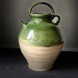 Green terracotta jar