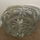 FRUIT CUTTER, SALAD BOWL in Solid CRYSTAL decorated with Hand-Cut PATTERNS