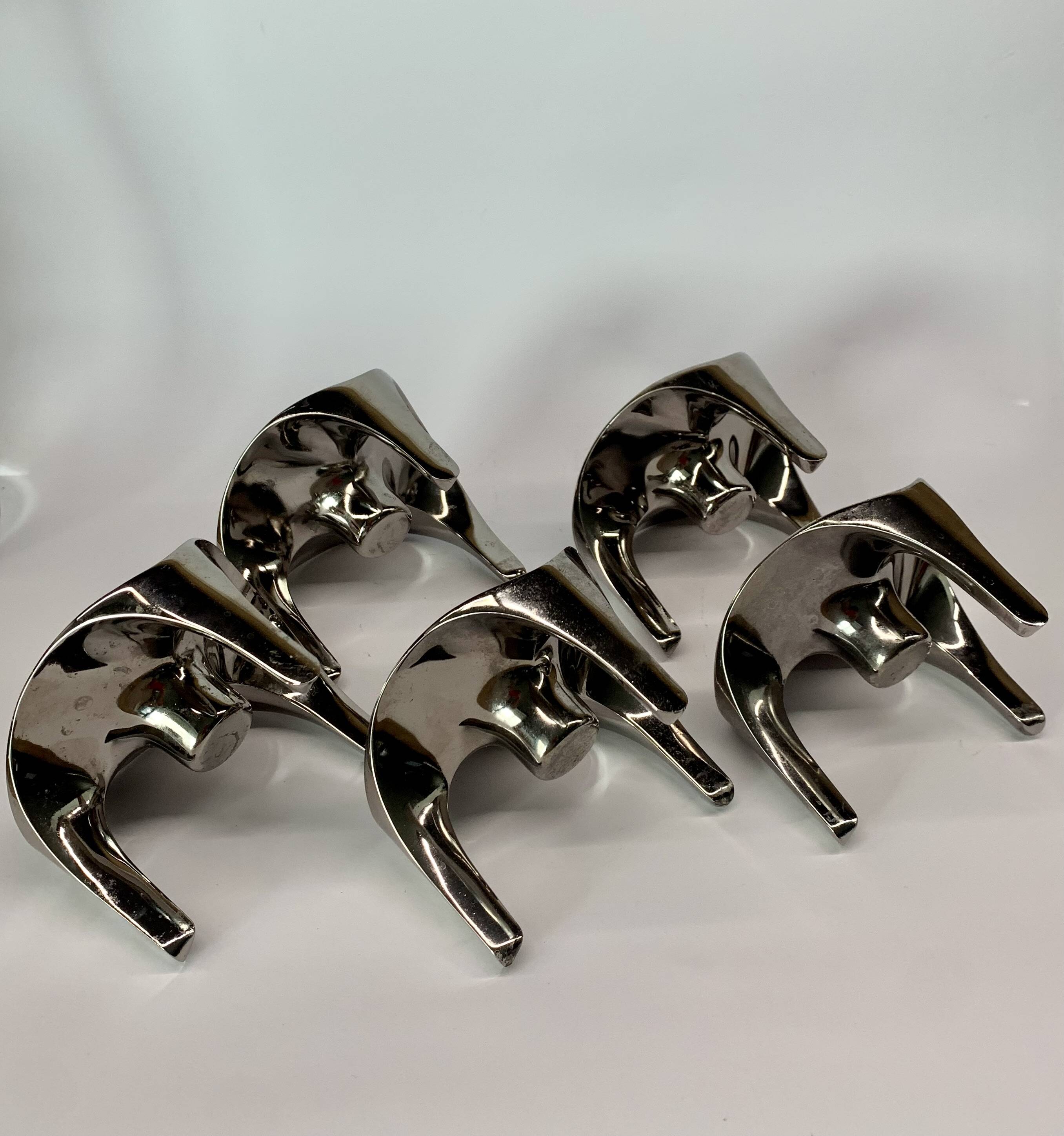 Stackable Candleholder set of 5, Germany 1970s