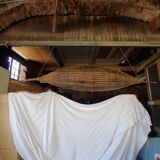 Suspension / large wicker basket