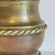 Chic brass lamp and vintage fabric