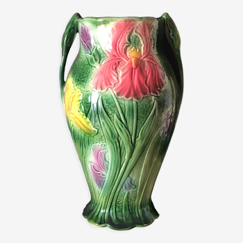 Old vase in Barbotine Saint Clément