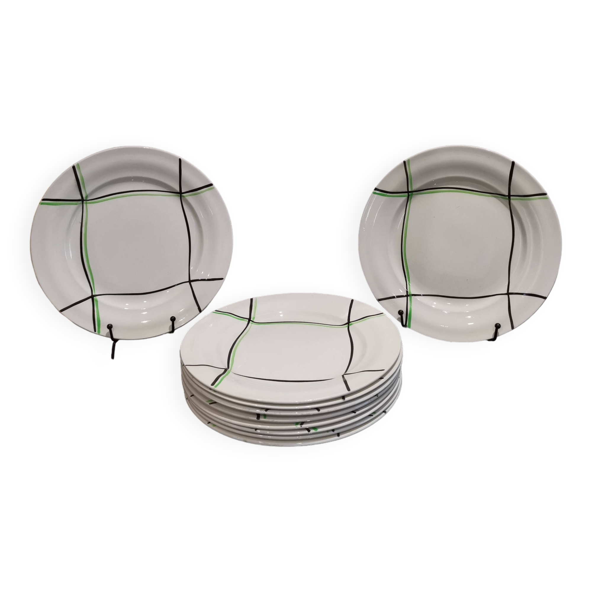 10 Céranord St Amand flat plates “Bayonne” model