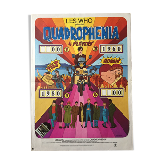 Cinema poster "Quadrophenia" The Who 40x60cm 1979
