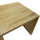 Italian travertine pull out tables, 1970