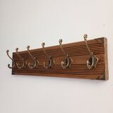 Vintage wall coat rack – 50 cm – 6 metal hooks