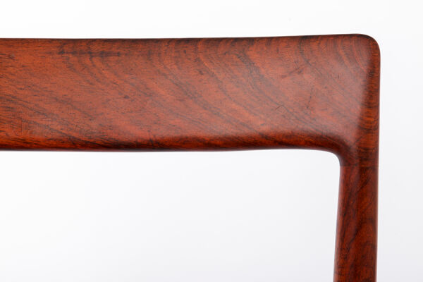 1 de 2 Chaise de salle à manger vintage Lübke en palissandre, années 1960, chaise de style mid-century allemande
