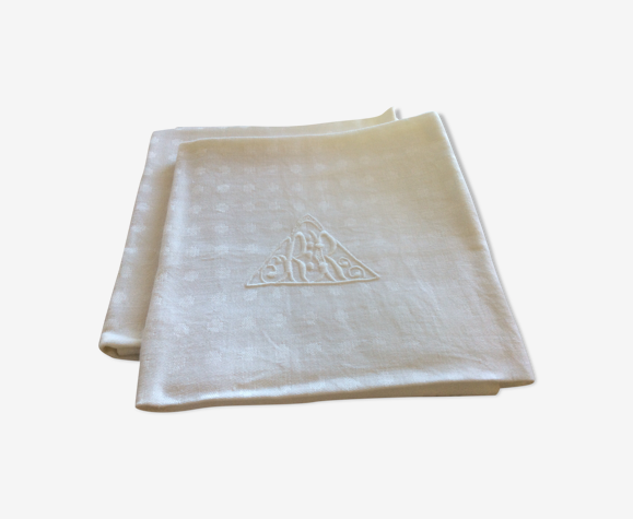 Paire de serviettes anciennes