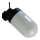 Vintage "block" wall light in opaline.