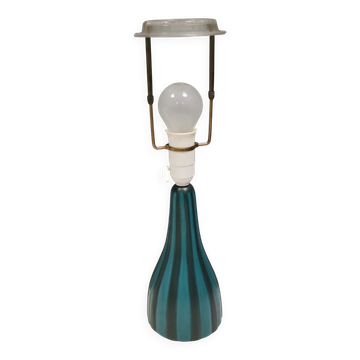Ceramic table lamp with a "harlequin" pattern. 1970s-80s Denmark