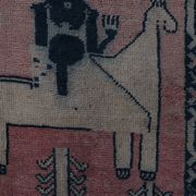 Tapis vintage turc de oushak tissé à la main 104x320 cm