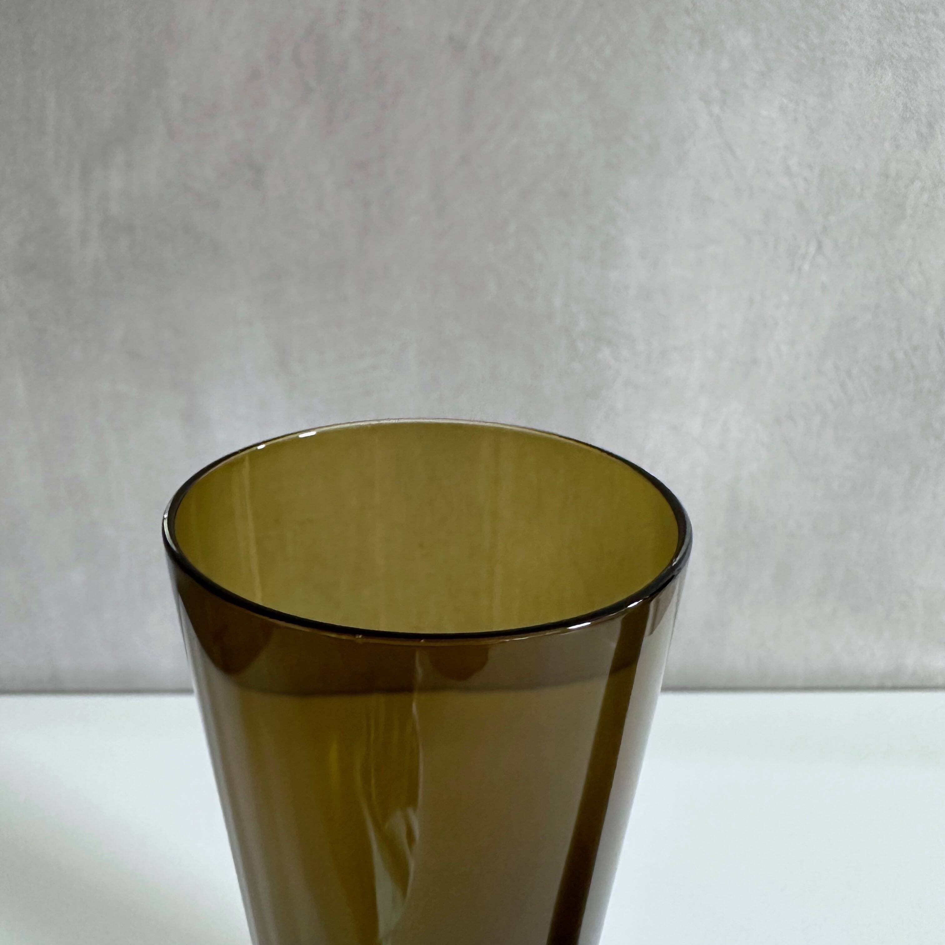 Mid-century glass vases, crystal glass, 60's vase, vintage interior