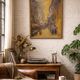 Painting on wood – Modern / raw figurative composition