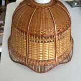 Vintage wicker pendant light