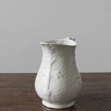Digoin Sarreguemines 19th century earthenware pitcher in slip
